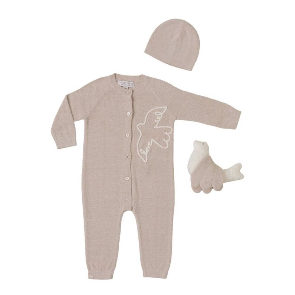 Barefoot Dreams  Covered In Prayer Baby Love Set, Grey